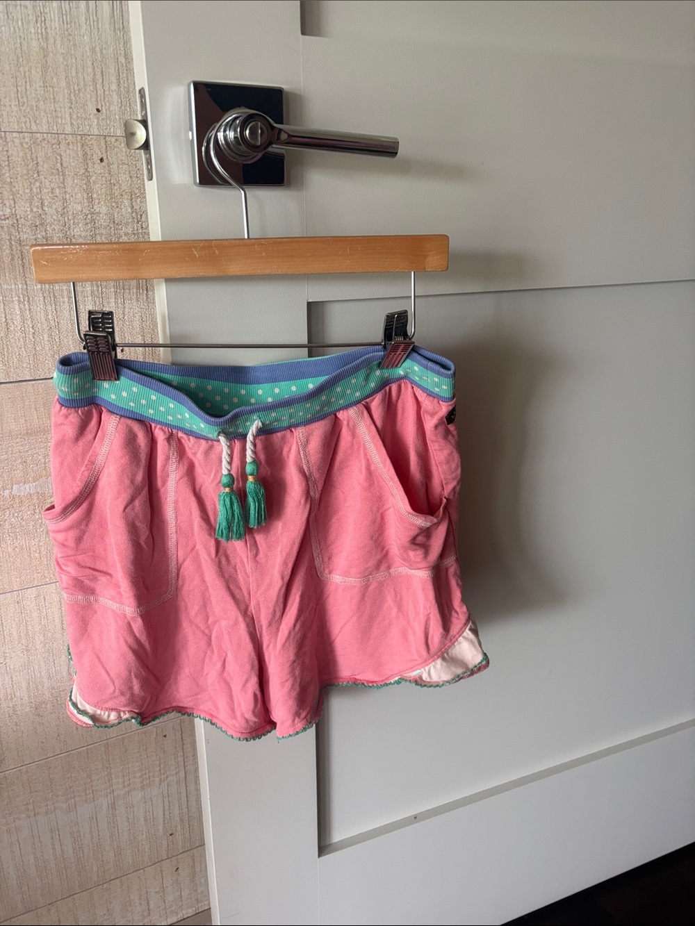 Matilda Jane Pink Shorts with Teal Accent